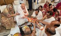 Shri Paduka Pujana by organising committee members Chittorgarh Camp (10 March 2025)